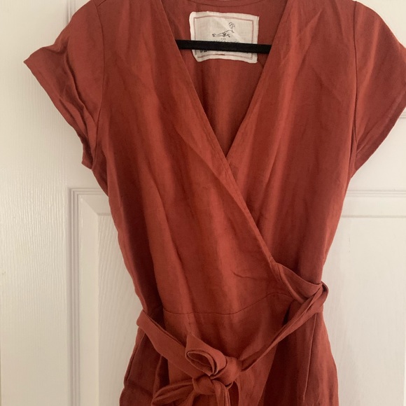 Not Perfect Linen Torino Wide Leg Maxi Jumpsuit - Picture 2 of 4